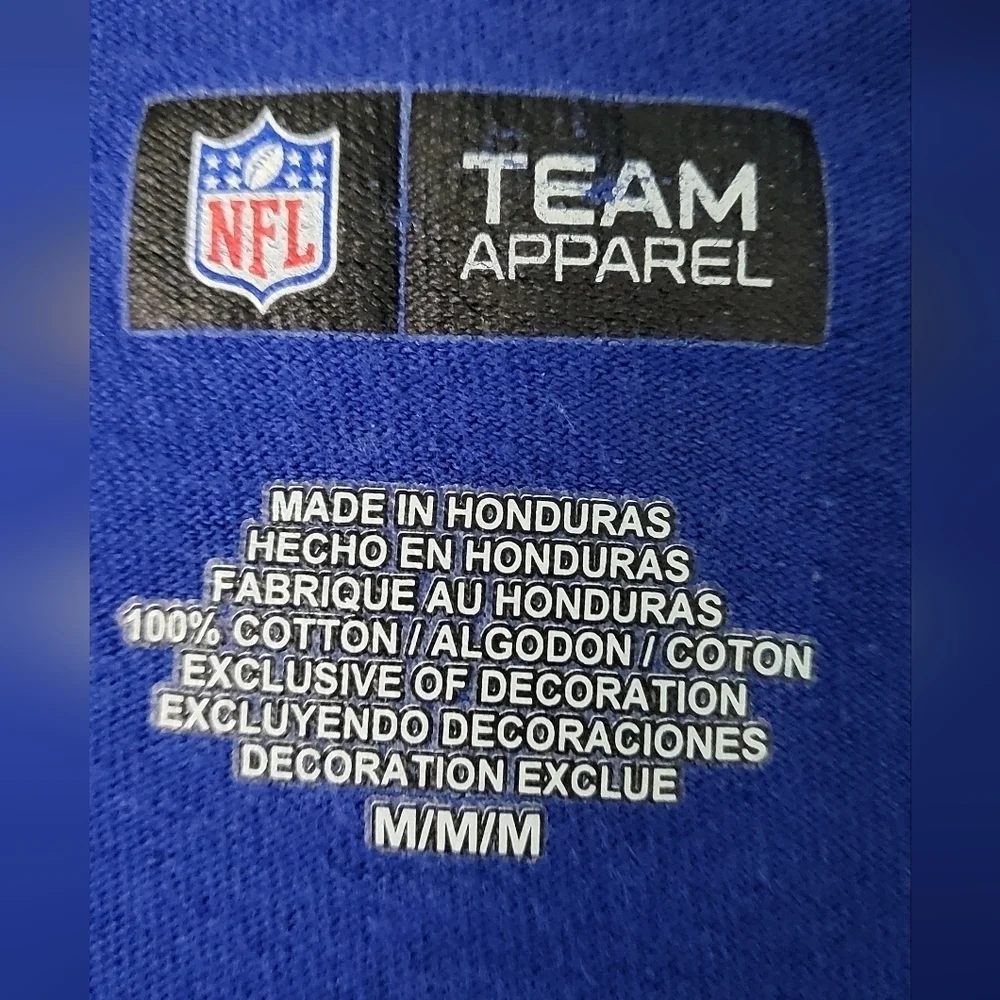 NFL Buffalo Bills Oversize Long Sleeve T-Shirt Royal Blue Women's Size M - Picture 4 of 4